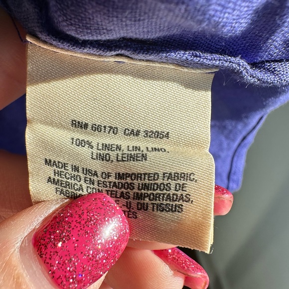 Anthropologie Maeve Linen purple "Joya" Swing Tank sz: XS - Picture 4 of 6